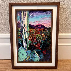 Pink Mountain print by Christopher Harvey